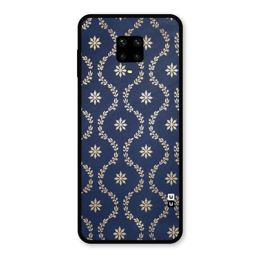 Gorgeous Gold Leaf Pattern Metal Back Case for Redmi Note 10 Lite