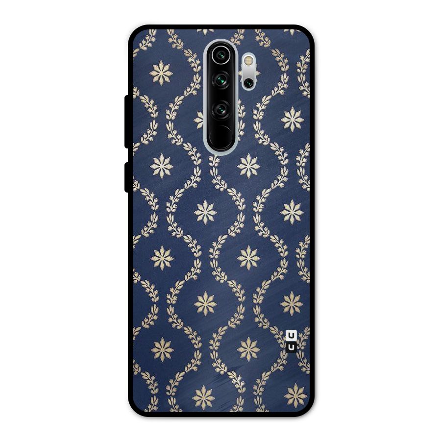 Gorgeous Gold Leaf Pattern Metal Back Case for Redmi Note 8 Pro