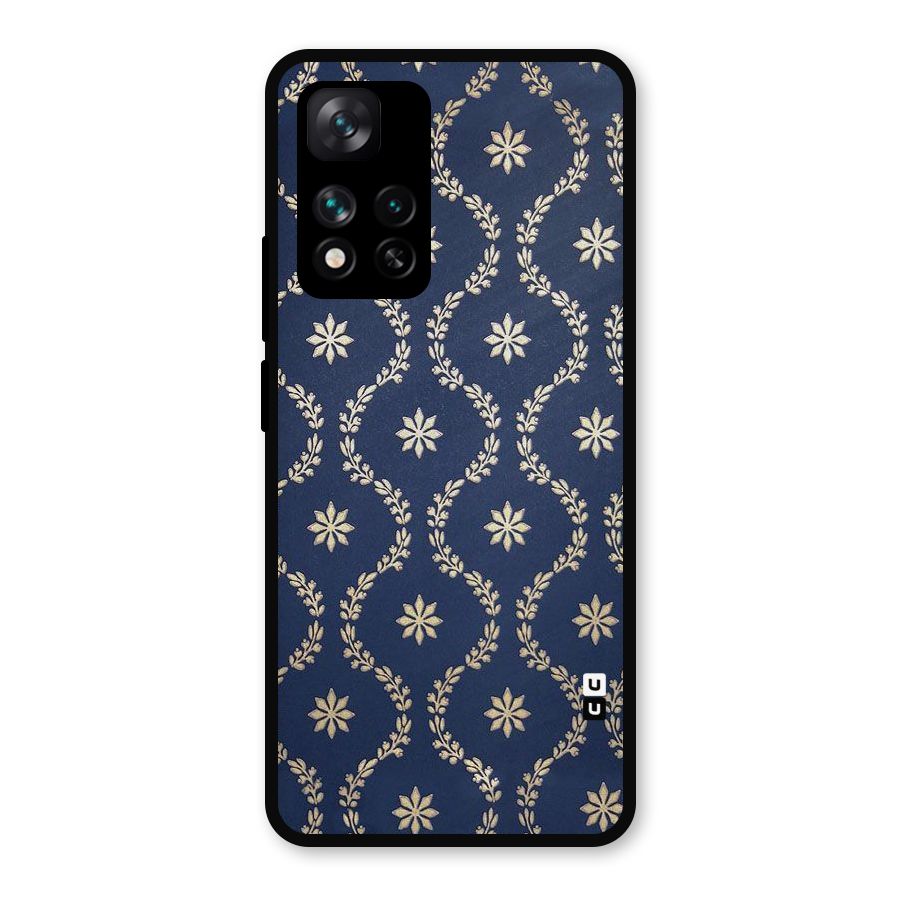 Gorgeous Gold Leaf Pattern Metal Back Case for Xiaomi 11i Hypercharge 5G