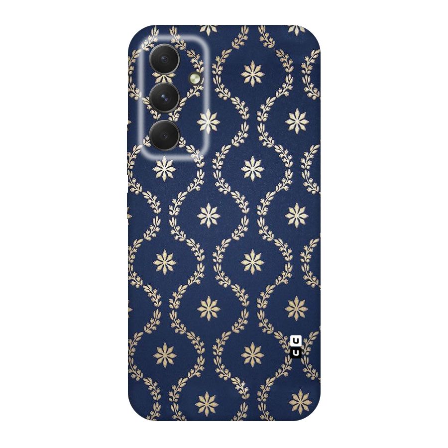 Gorgeous Gold Leaf Pattern Original Polycarbonate Back Case for Galaxy A54
