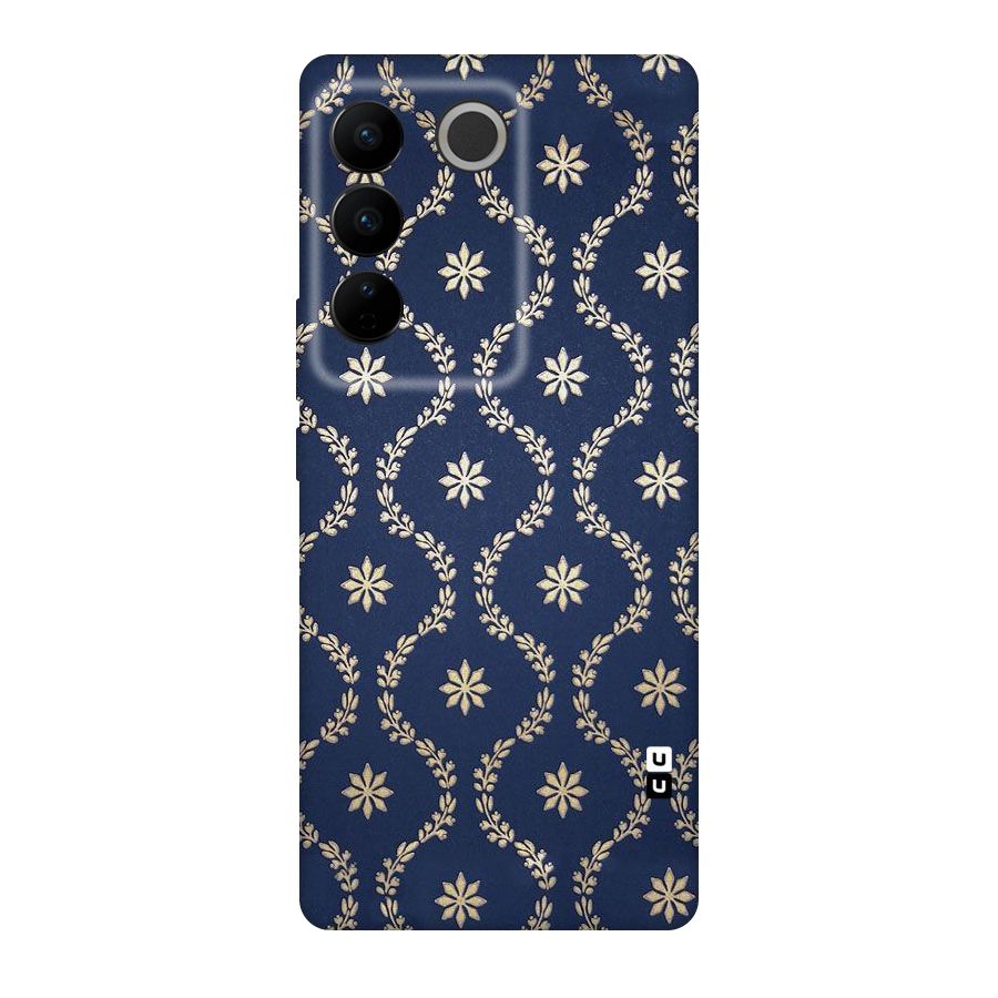 Gorgeous Gold Leaf Pattern Original Polycarbonate Back Case for Vivo V27