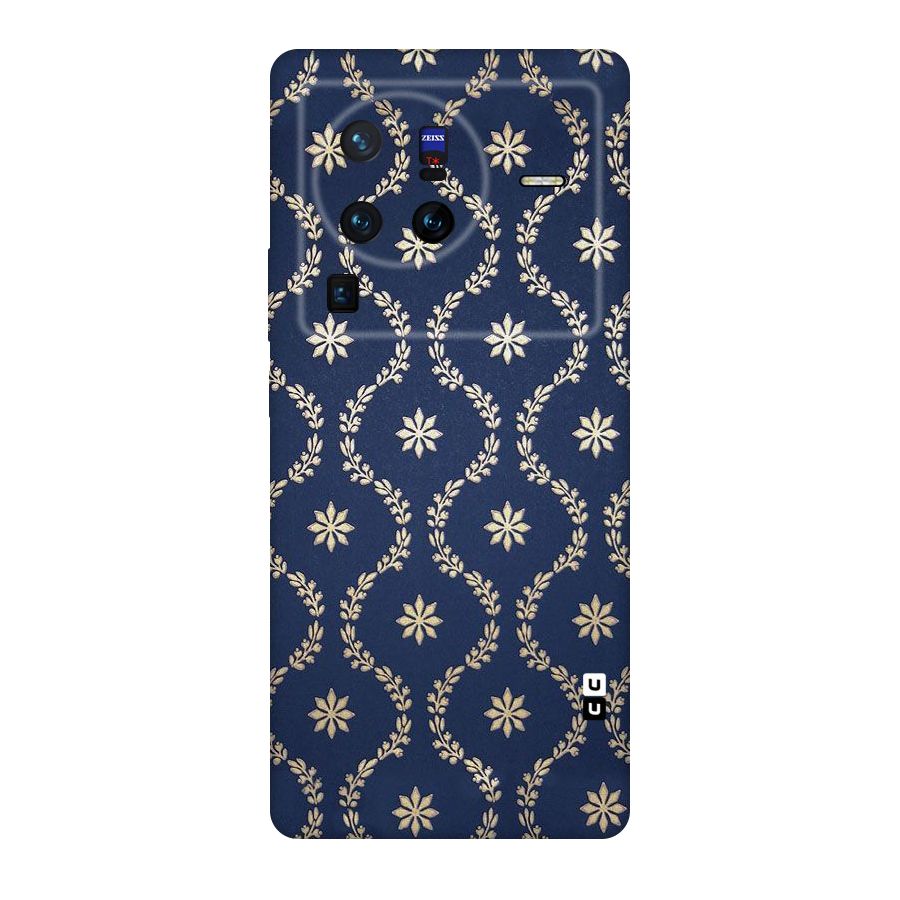 Gorgeous Gold Leaf Pattern Original Polycarbonate Back Case for Vivo X80
