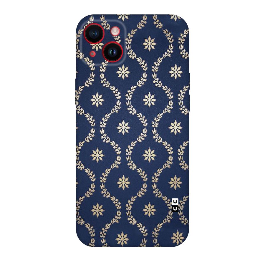Gorgeous Gold Leaf Pattern Original Polycarbonate Back Case for iPhone 14 Plus
