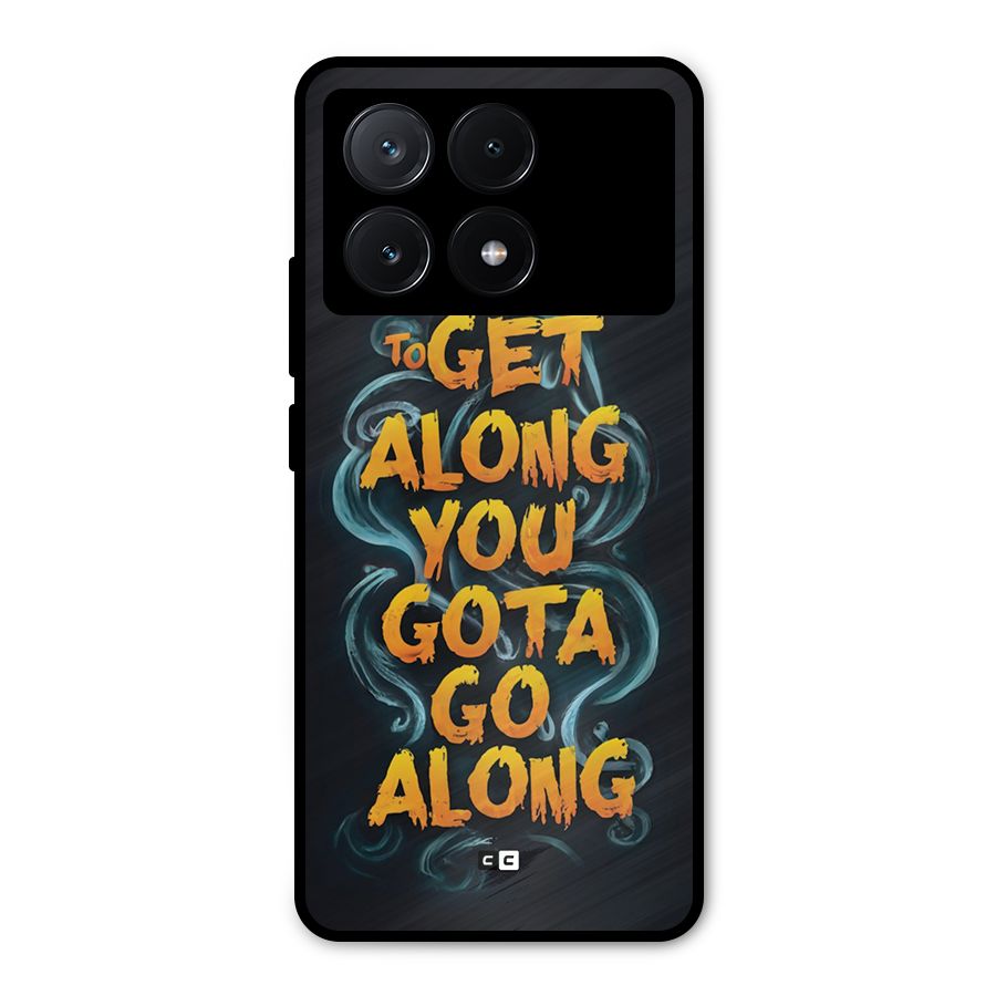 Gota Go Along Metal Back Case for Poco X6 Pro