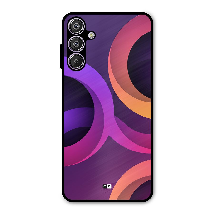 Gradient Rings Metal Back Case for Galaxy F15