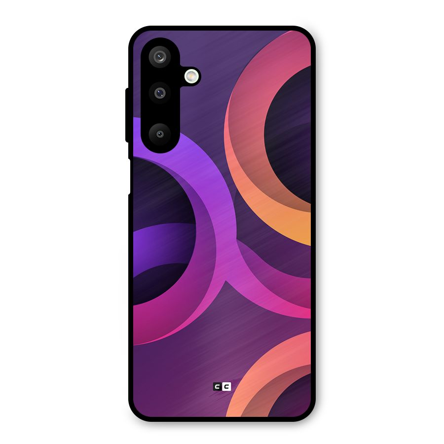 Gradient Rings Metal Back Case for Galaxy M16