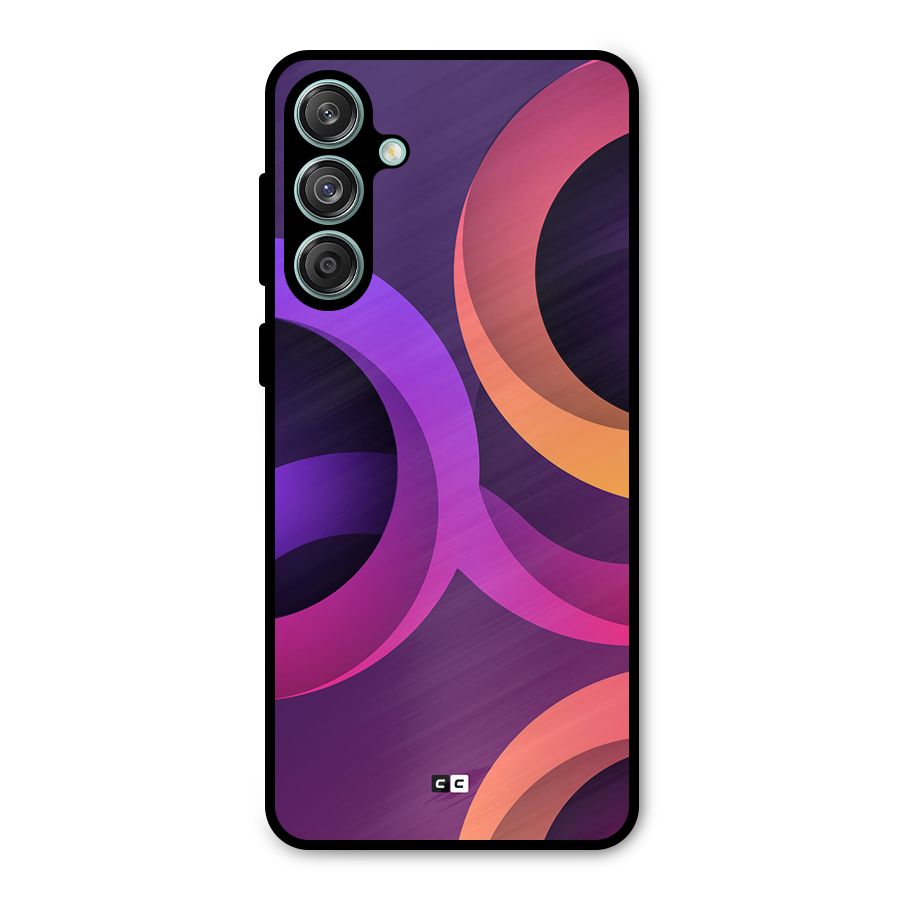 Gradient Rings Metal Back Case for Galaxy M55 5G