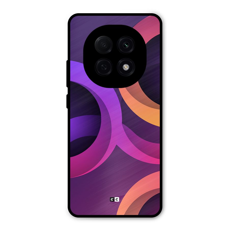 Gradient Rings Metal Back Case for Oppo F29 Pro