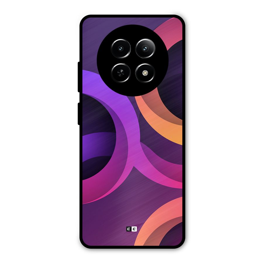 Gradient Rings Metal Back Case for Realme Narzo N65