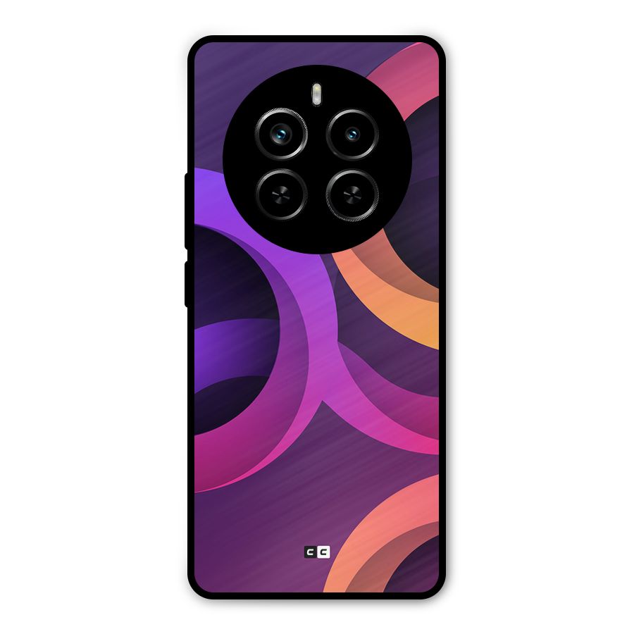 Gradient Rings Metal Back Case for Realme P1 Pro