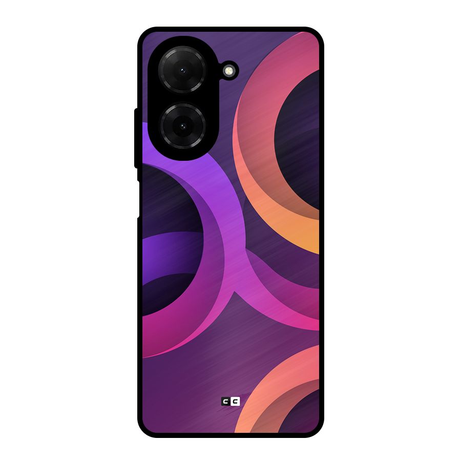 Gradient Rings Metal Back Case for Redmi A5 4G