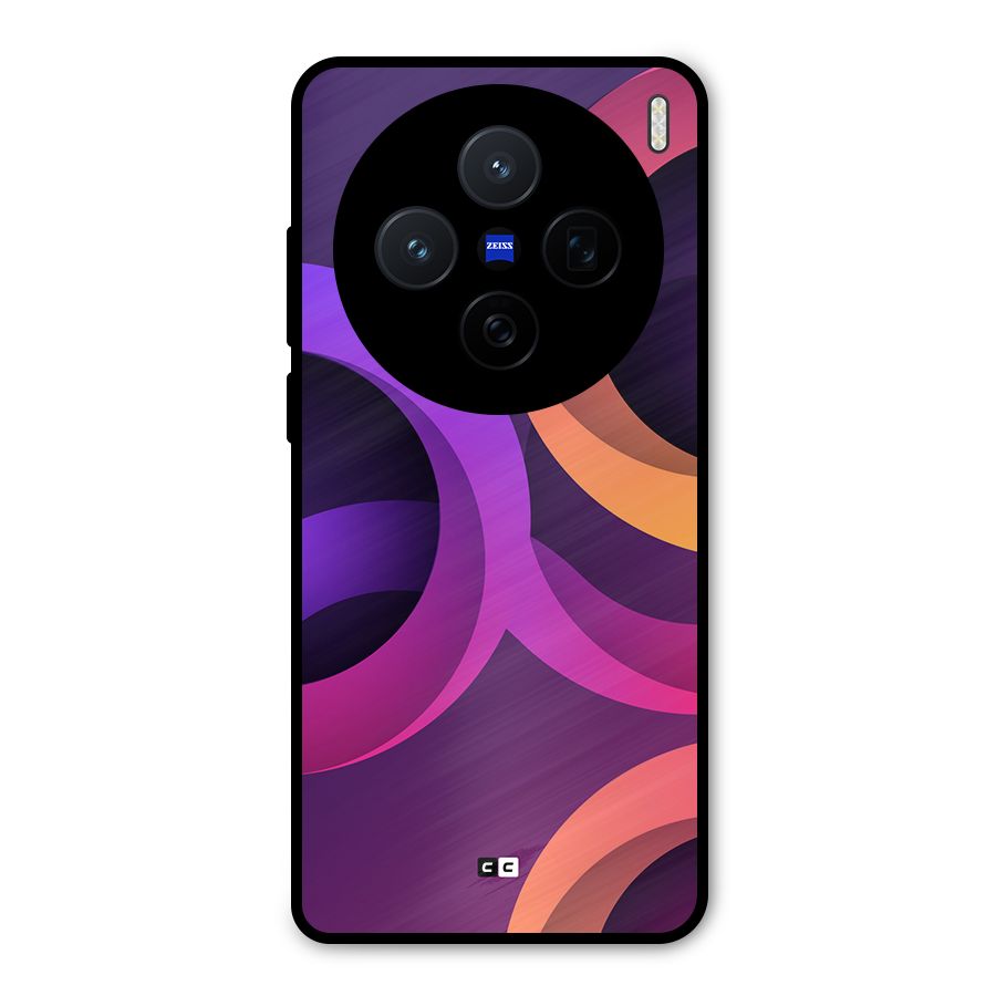 Gradient Rings Metal Back Case for Vivo X200