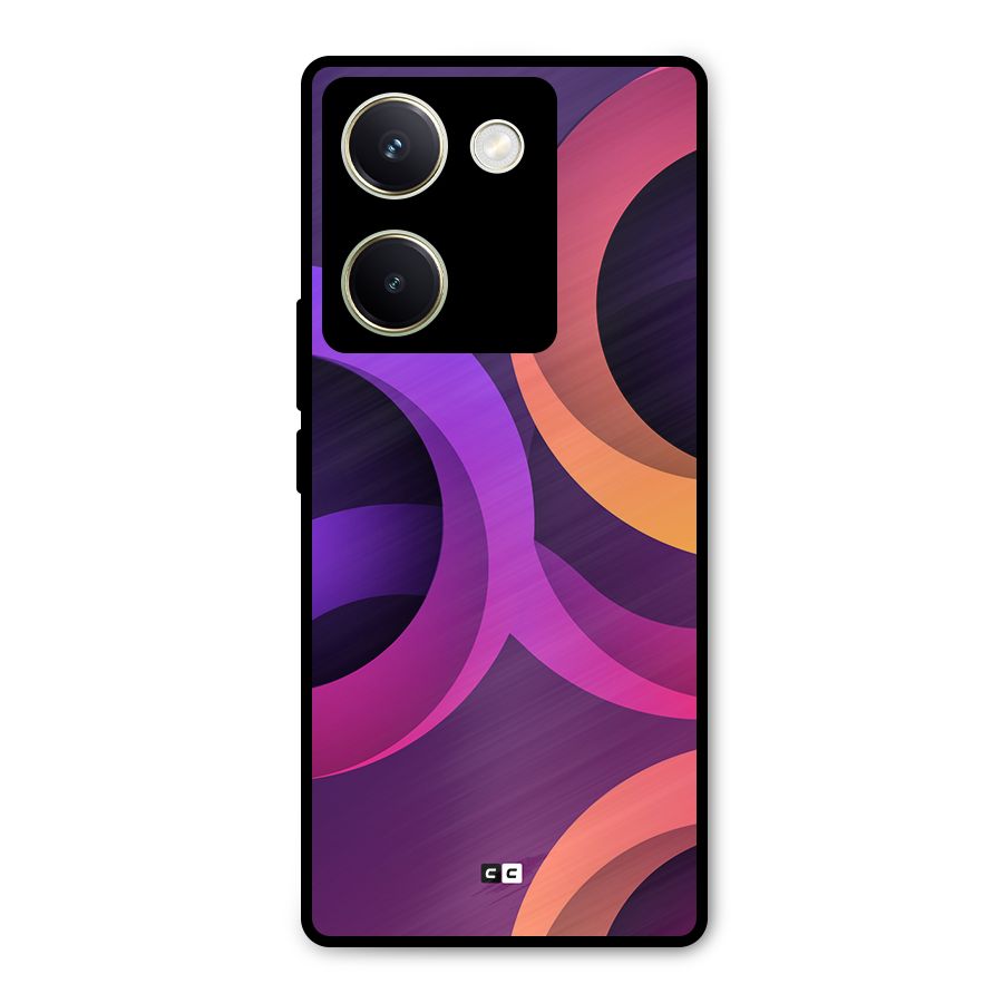 Gradient Rings Metal Back Case for Vivo Y200 Pro