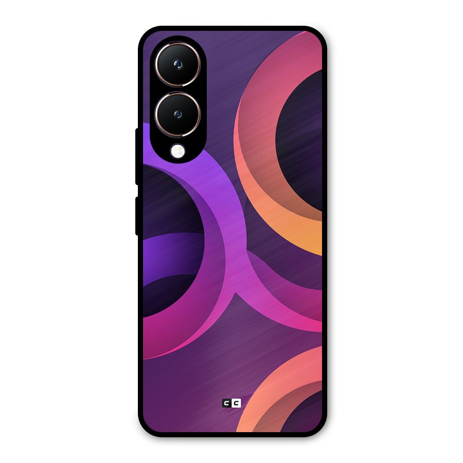Gradient Rings Metal Back Case for Vivo Y28