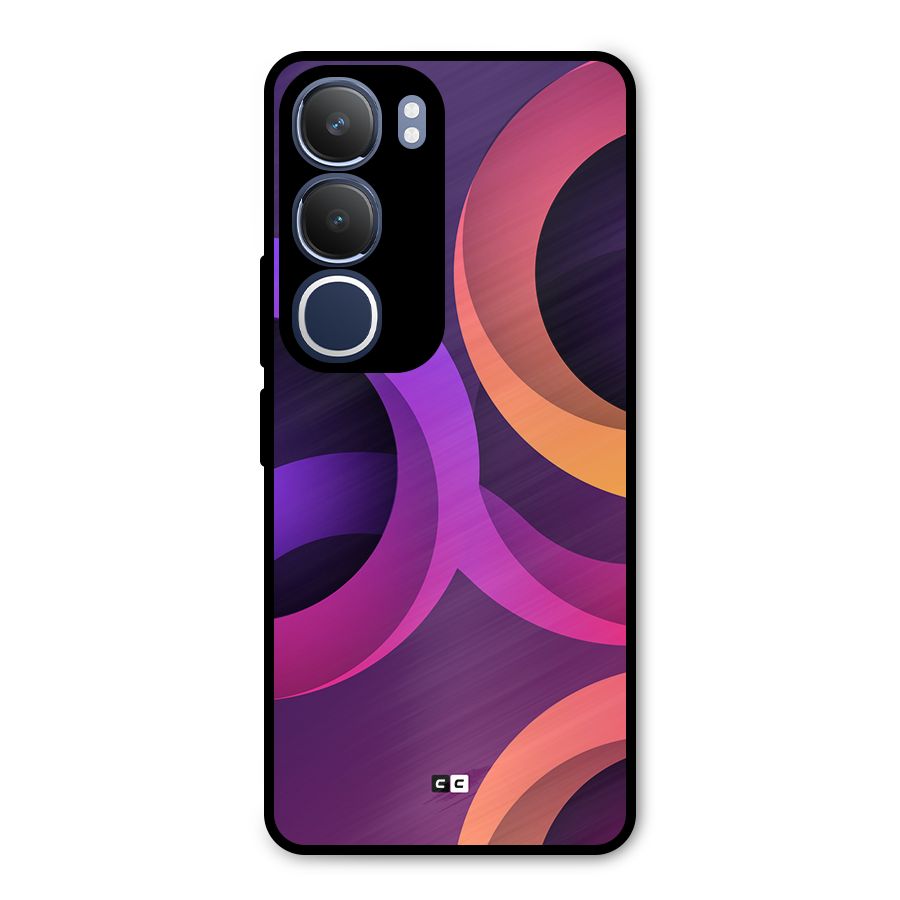 Gradient Rings Metal Back Case for Vivo Y29