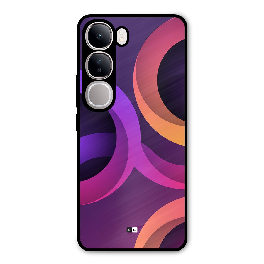 Gradient Rings Metal Back Case for Vivo Y300
