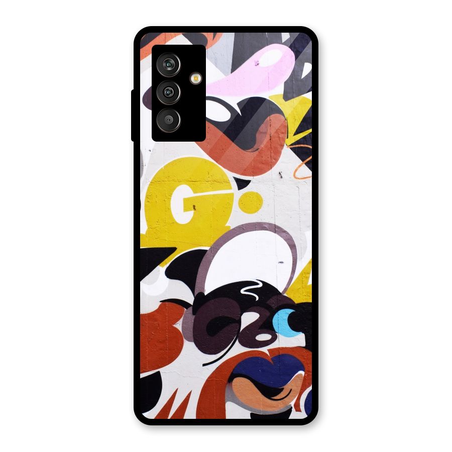 Graffiti Wall Glass Back Case for Galaxy M13