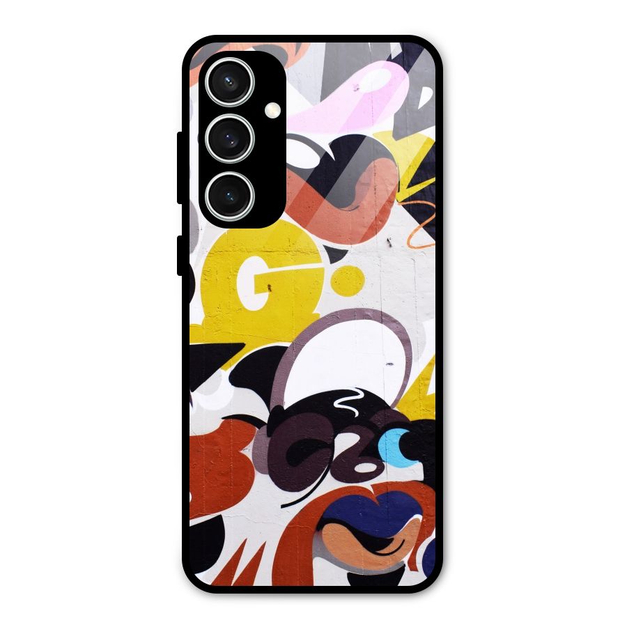 Graffiti Wall Glass Back Case for Galaxy S23 FE