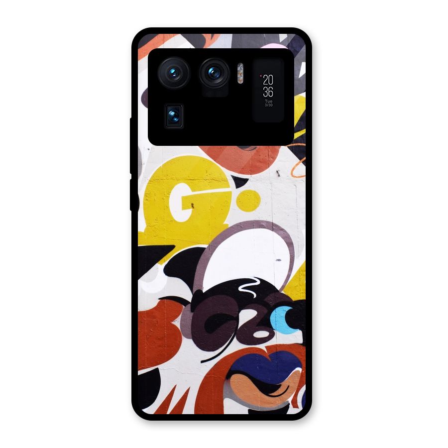 Graffiti Wall Glass Back Case for Mi 11 Ultra