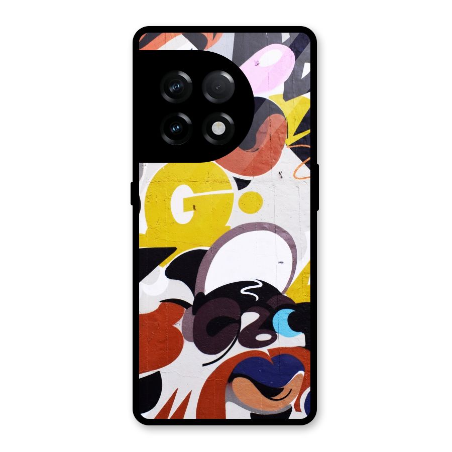 Graffiti Wall Glass Back Case for OnePlus 11R