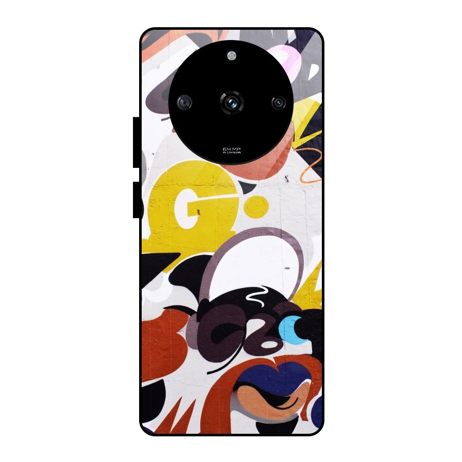 Graffiti Wall Glass Back Case for Realme Narzo 60 5G