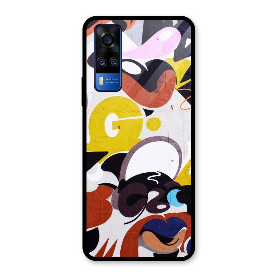 Graffiti Wall Glass Back Case for Vivo Y31