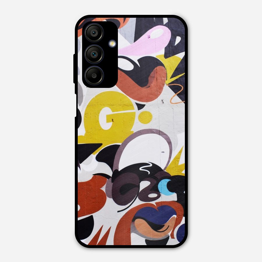 Graffiti Wall Metal Back Case for Galaxy A15 5G