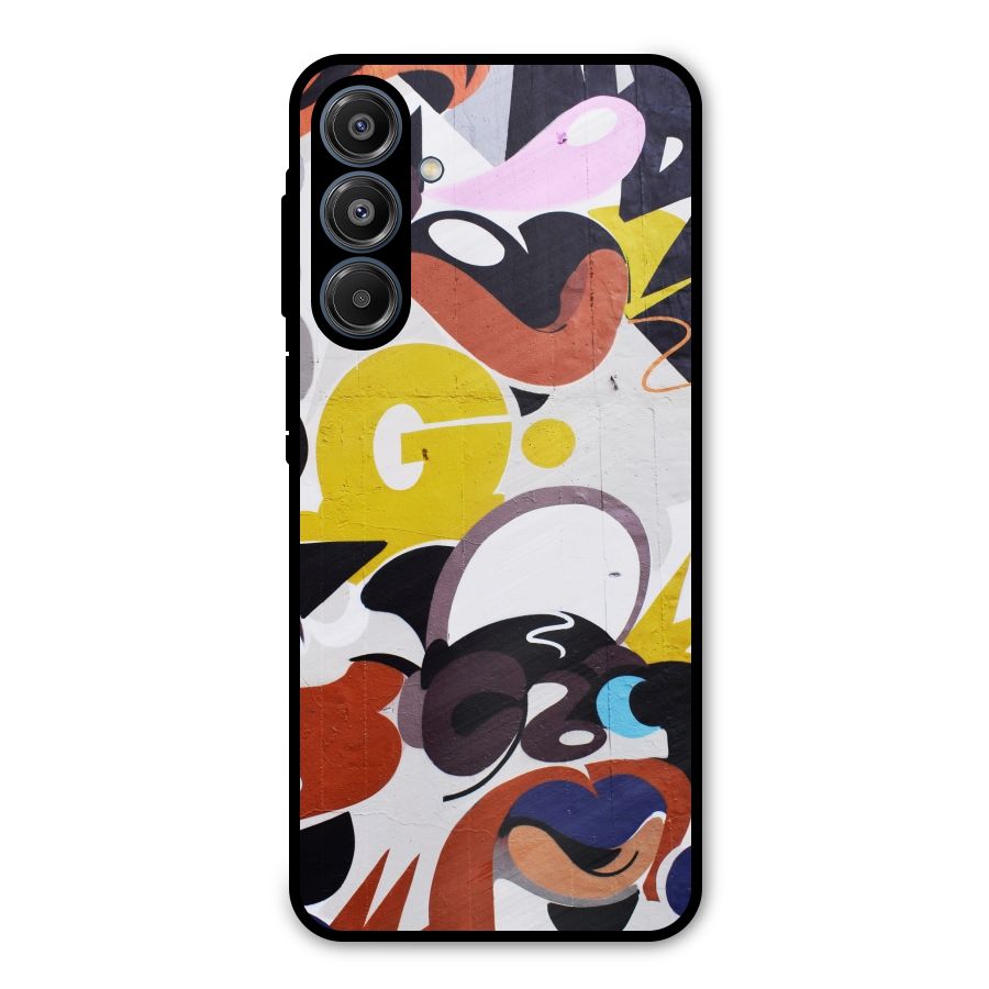 Graffiti Wall Metal Back Case for Galaxy A16 5G