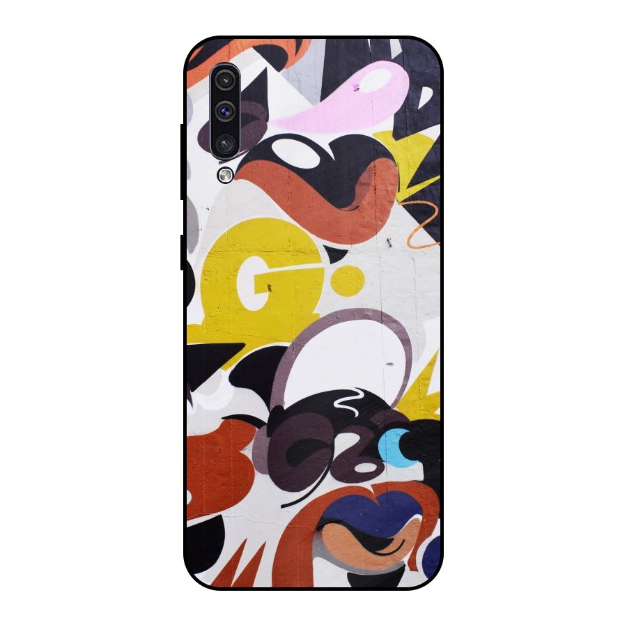 Graffiti Wall Metal Back Case for Galaxy A30s