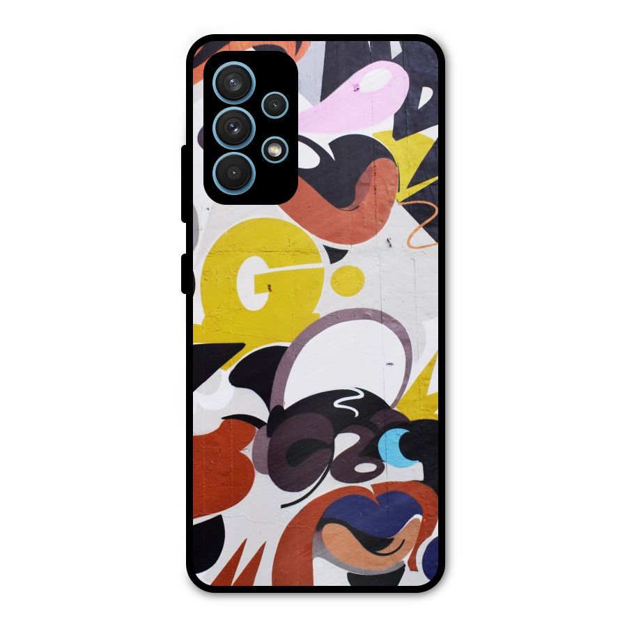 Graffiti Wall Metal Back Case for Galaxy A32
