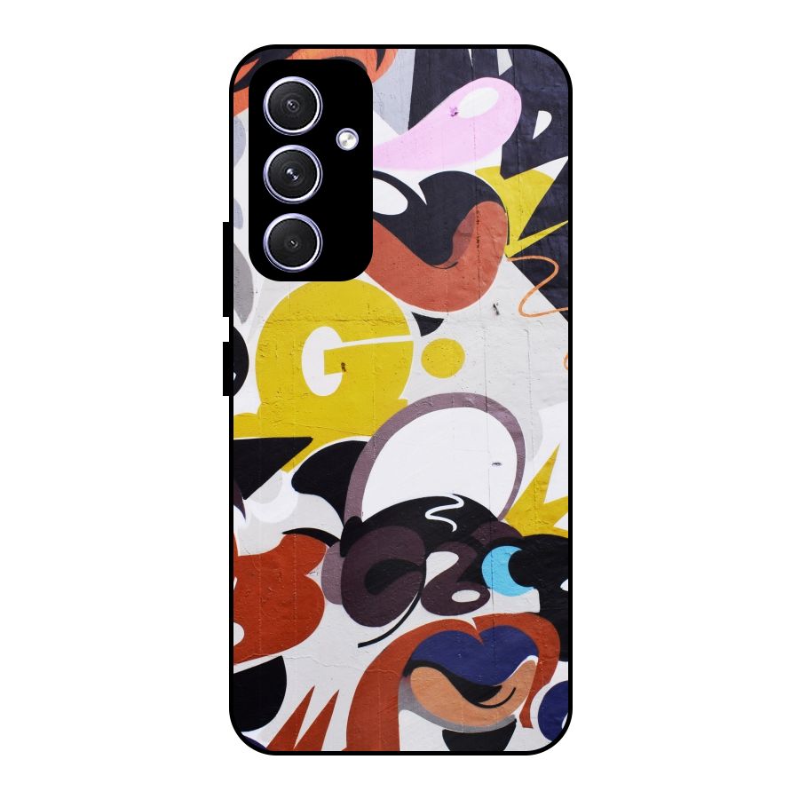 Graffiti Wall Metal Back Case for Galaxy A54