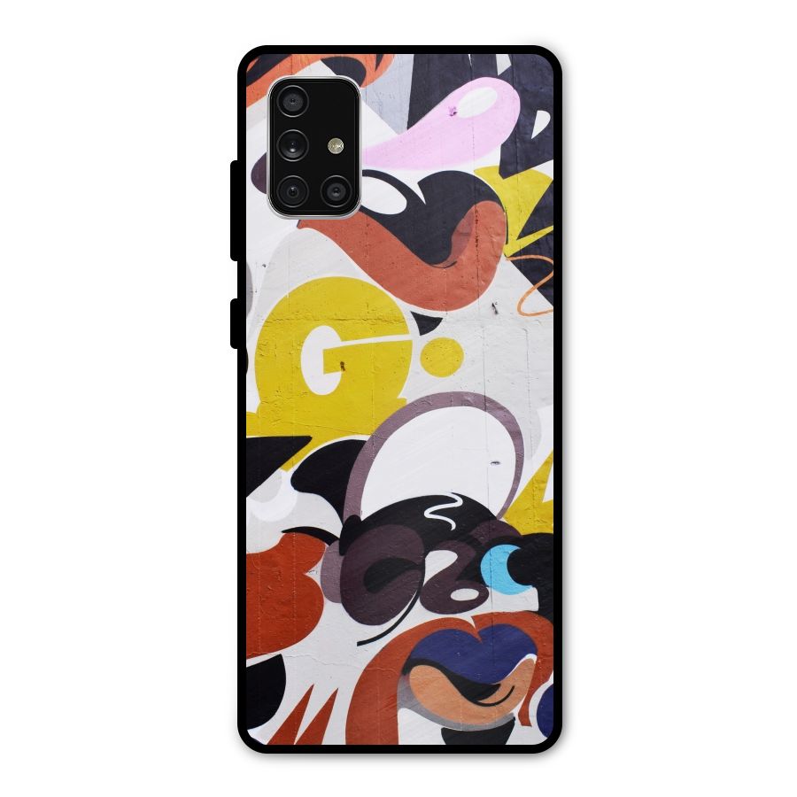 Graffiti Wall Metal Back Case for Galaxy A71