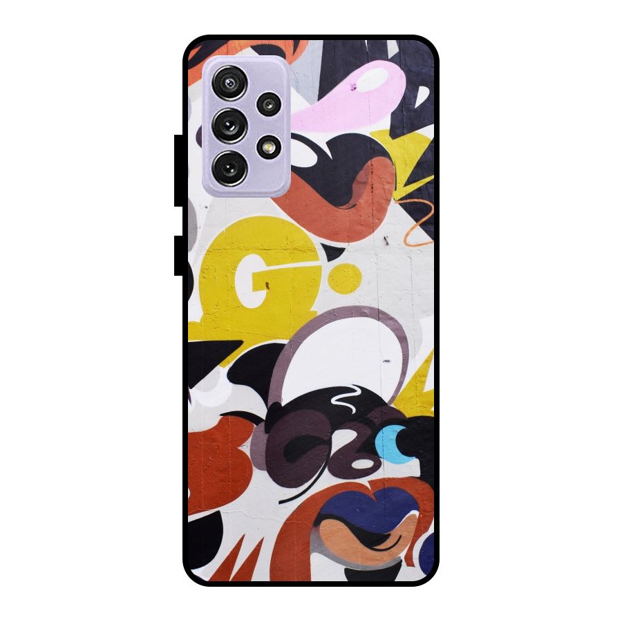 Graffiti Wall Metal Back Case for Galaxy A72