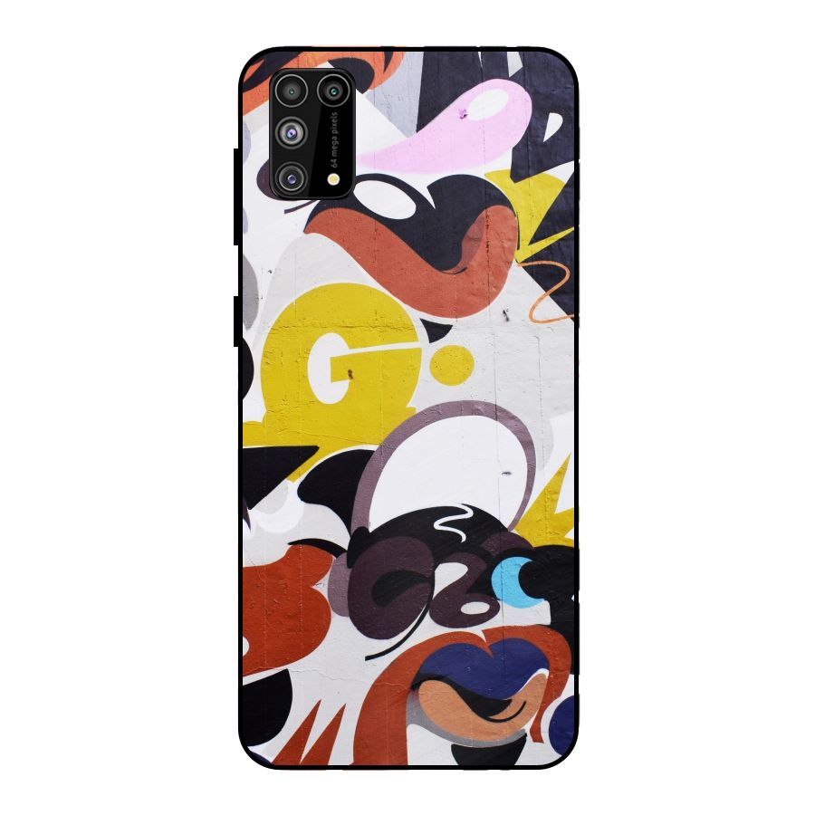 Graffiti Wall Metal Back Case for Galaxy F41