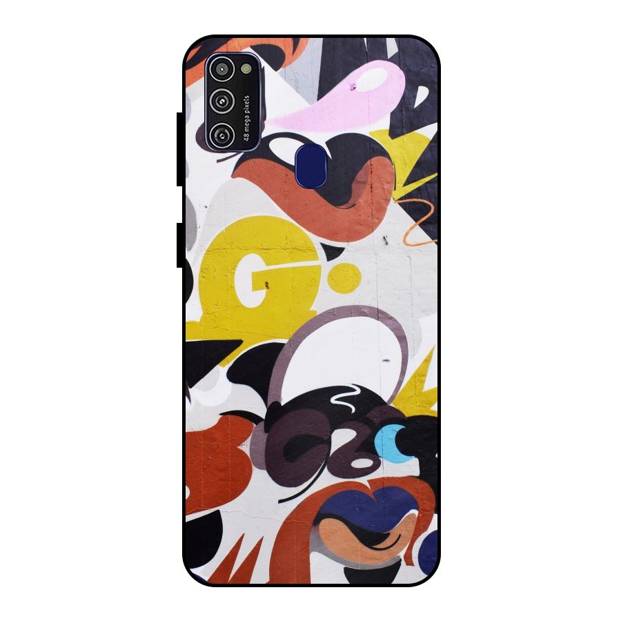 Graffiti Wall Metal Back Case for Galaxy M21