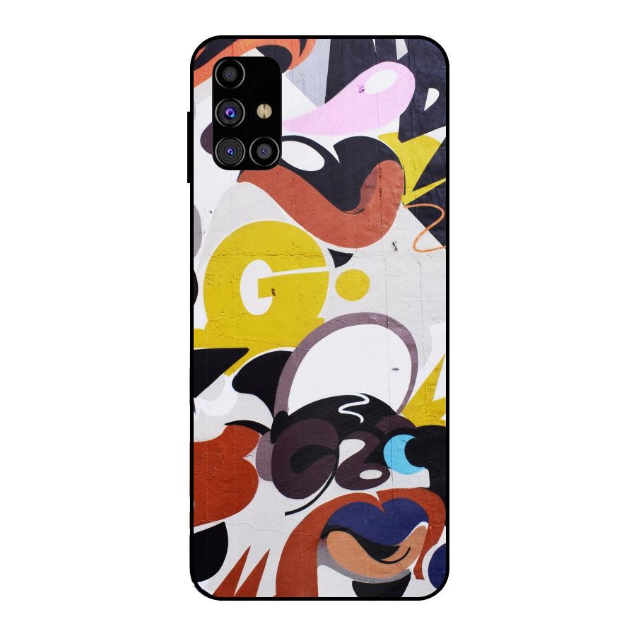 Graffiti Wall Metal Back Case for Galaxy M31s