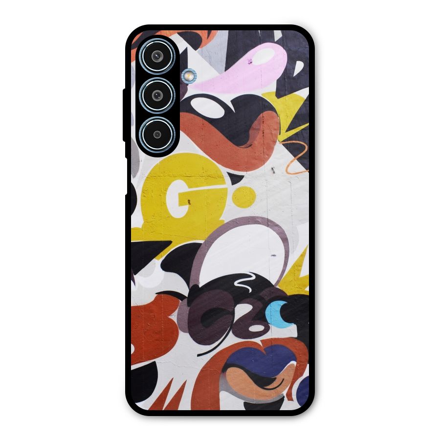 Graffiti Wall Metal Back Case for Galaxy M35