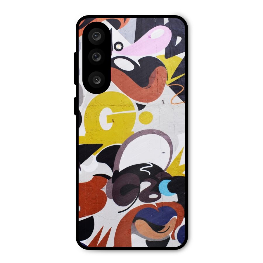 Graffiti Wall Metal Back Case for Galaxy M56