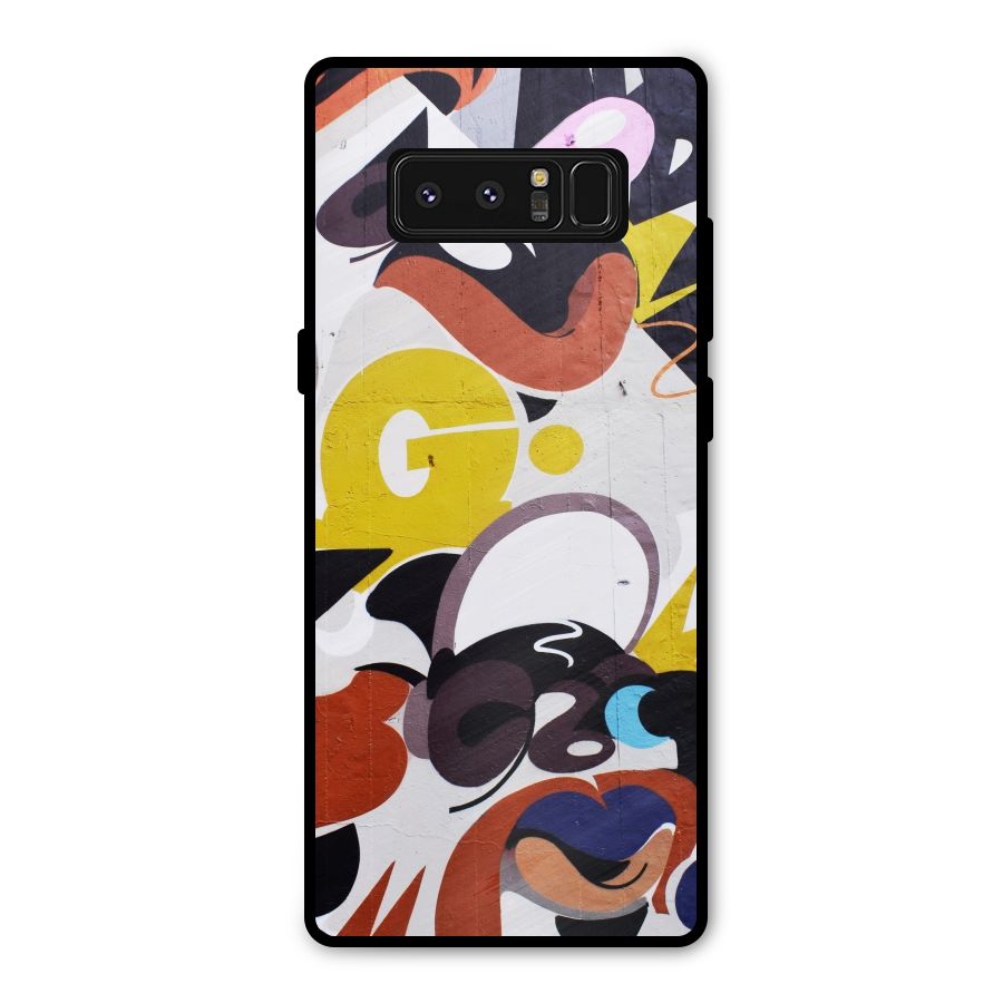 Graffiti Wall Metal Back Case for Galaxy Note 8