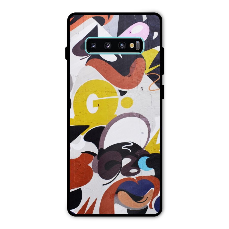 Graffiti Wall Metal Back Case for Galaxy S10 Plus
