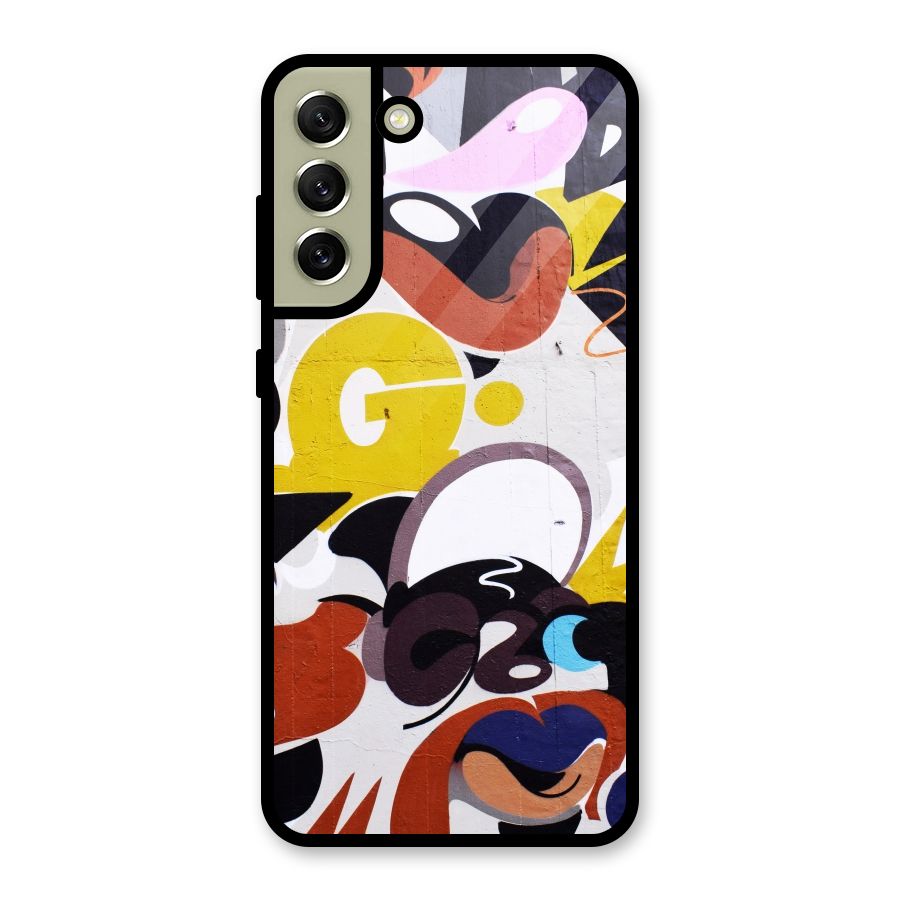 Graffiti Wall Metal Back Case for Galaxy S21 FE 5G (2023)