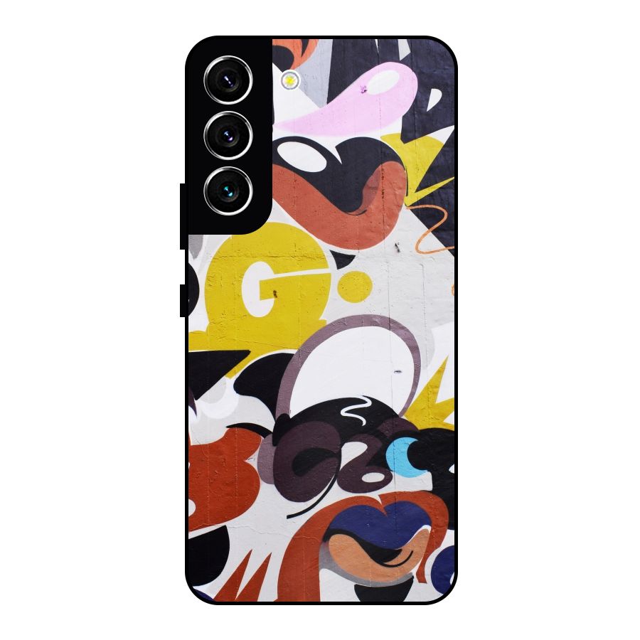 Graffiti Wall Metal Back Case for Galaxy S22 5G