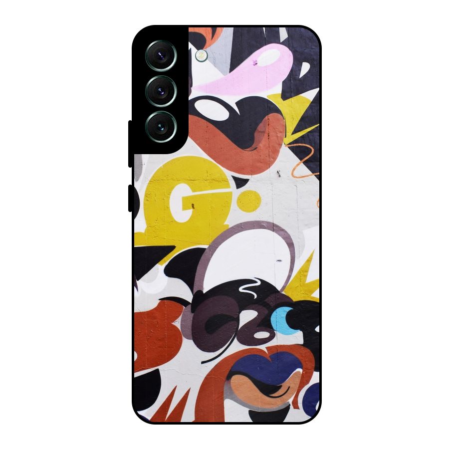Graffiti Wall Metal Back Case for Galaxy S22 Plus 5G