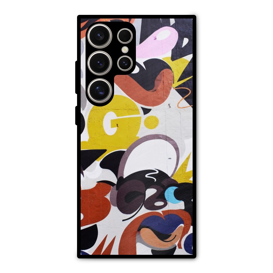 Graffiti Wall Metal Back Case for Galaxy S24 Ultra