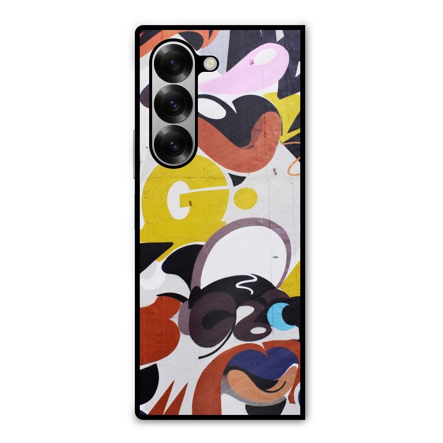 Graffiti Wall Metal Back Case for Galaxy Z Fold6