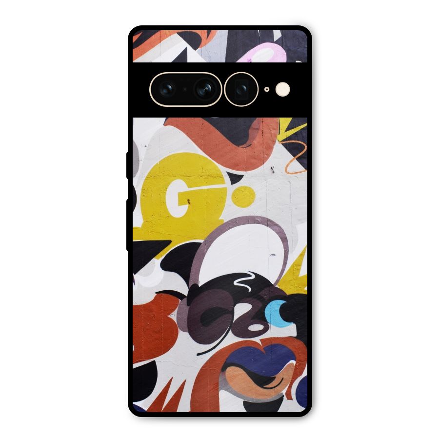 Graffiti Wall Metal Back Case for Google Pixel 7 Pro