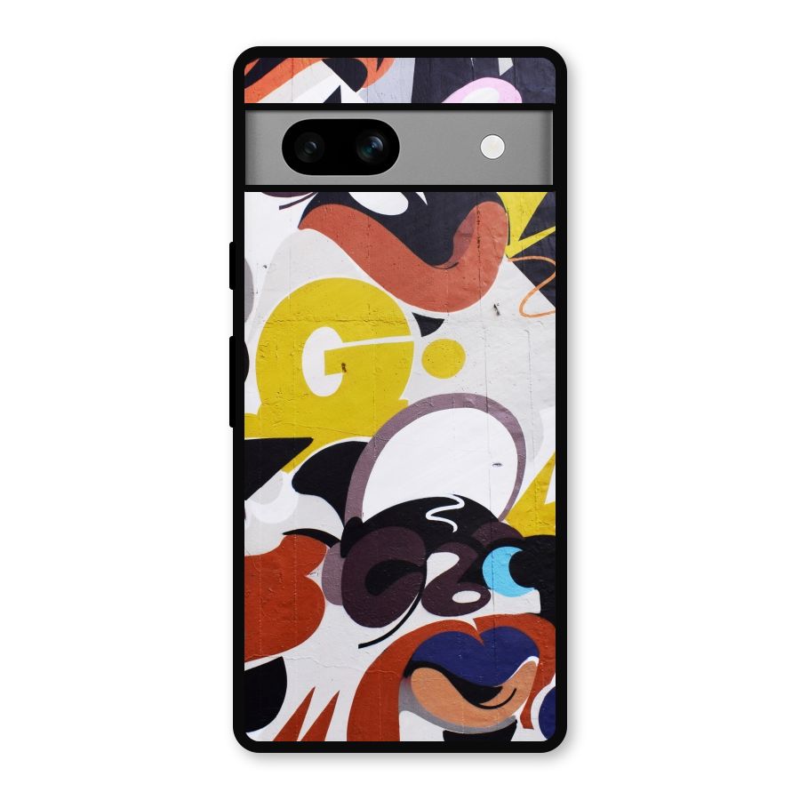 Graffiti Wall Metal Back Case for Google Pixel 7a