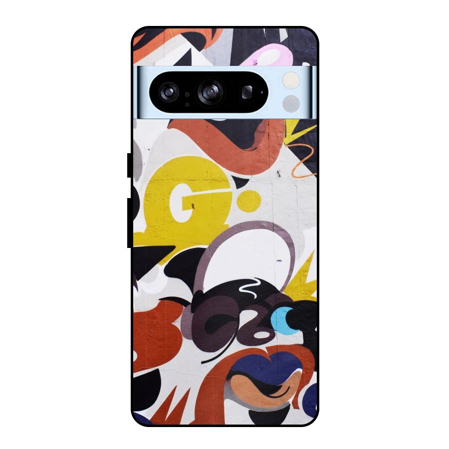 Graffiti Wall Metal Back Case for Google Pixel 8 Pro