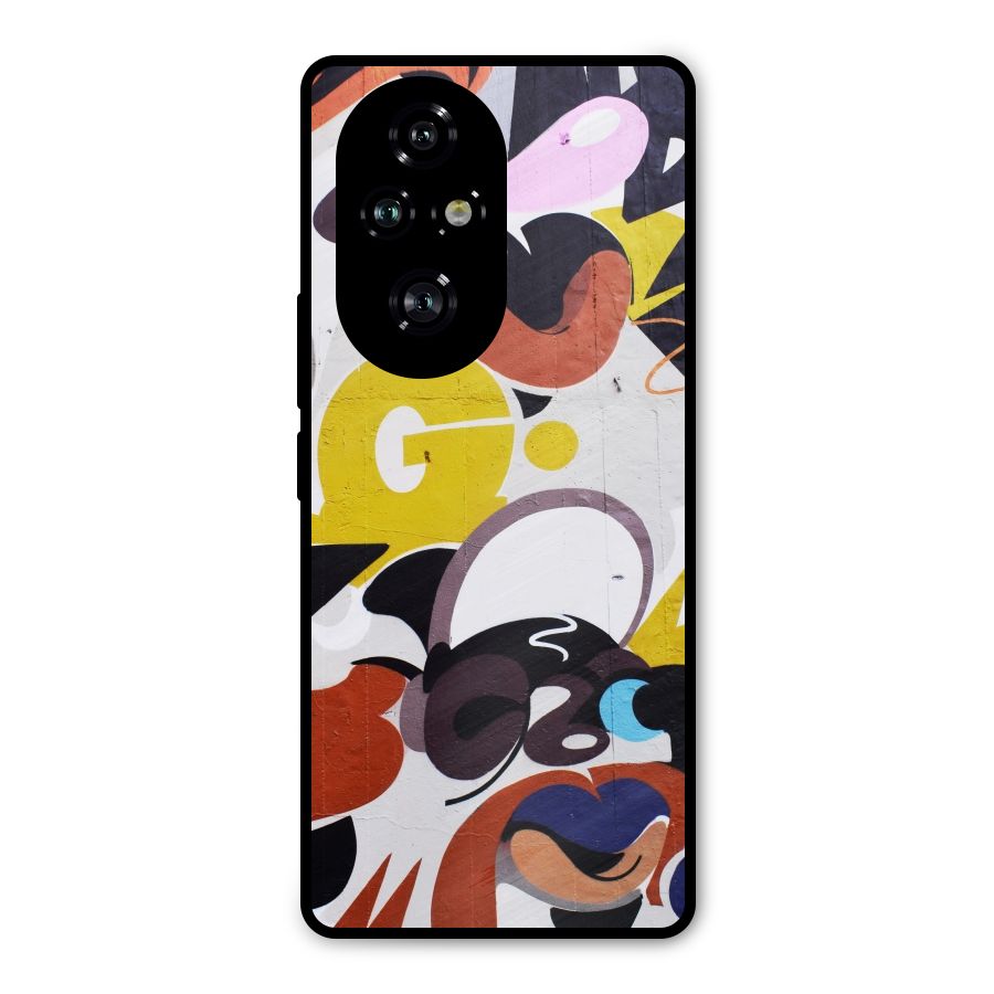 Graffiti Wall Metal Back Case for Honor 200 Pro
