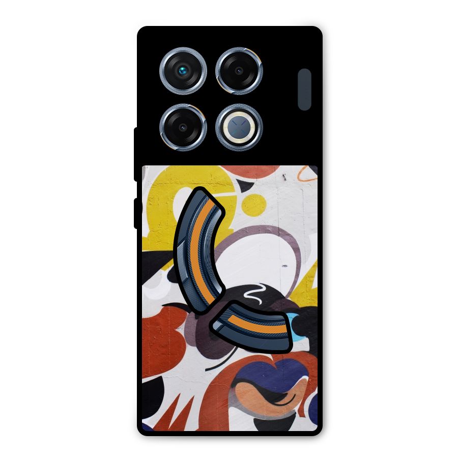 Graffiti Wall Metal Back Case for Infinix GT 20 Pro